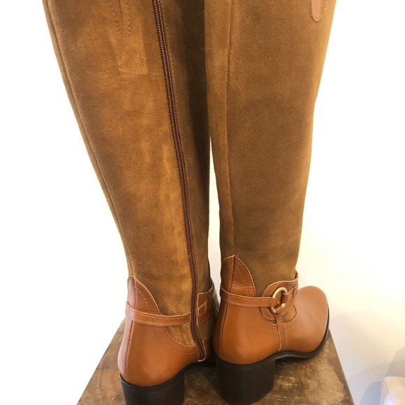 Women's Leather/Suede Heeled Boots by Daniela *New* - Picture 6 of 8